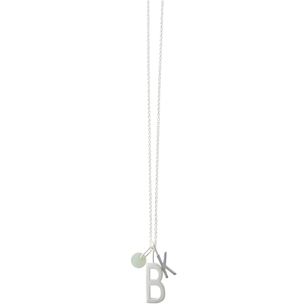 Design Letters Silver Green Aventurine Charm 6 mm (Kuva 2 tuotteesta 2)