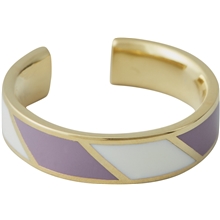 Dusty Purple - Design Letters Striped Candy Ring