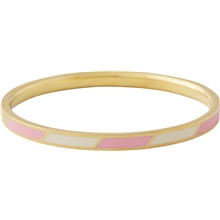 Pink - Design Letters Striped Candy Bangle