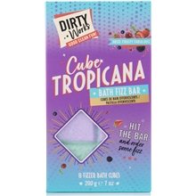 200 gr - Dirty Works Cube Tropicana Fruity Bath Bomb Bar