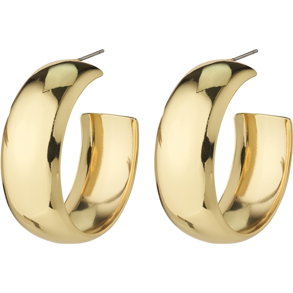 28241-2023 NAIA Mega Chunky Gold Hoops 1 set, Pilgrim