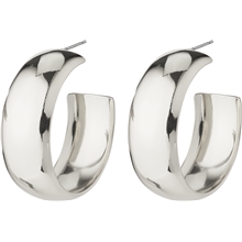 1 set - 28241-6023 NAIA Mega Chunky Silver Hoops