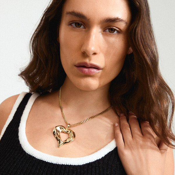 11251-2011 TIDE Heart Necklace Gold Plated (Kuva 3 tuotteesta 4)
