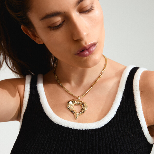 11251-2011 TIDE Heart Necklace Gold Plated (Kuva 4 tuotteesta 4)