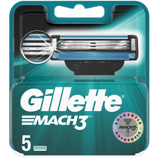 Gillette Mach 3 - Blades 5 kpl/paketti