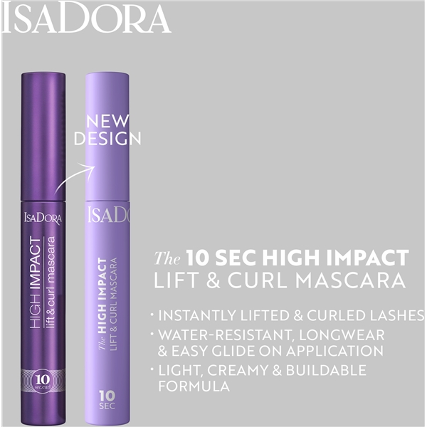 IsaDora The 10 sec High Impact Lift & Curl Mascara (Kuva 5 tuotteesta 8)