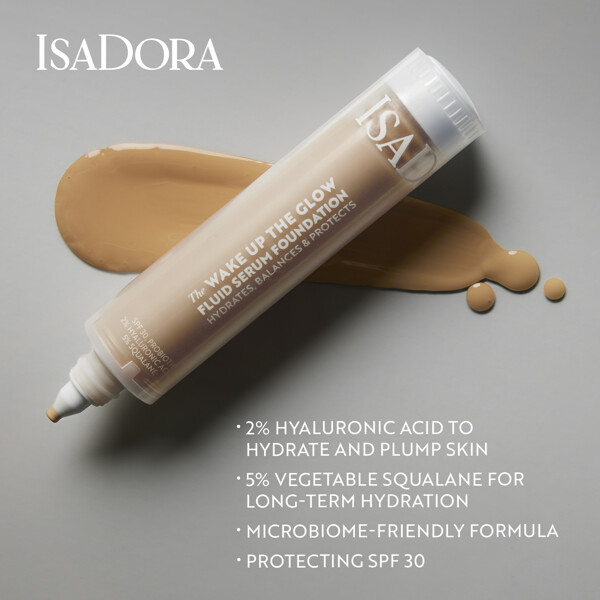 IsaDora The Wake Up the Glow Fluid Foundation (Kuva 5 tuotteesta 6)