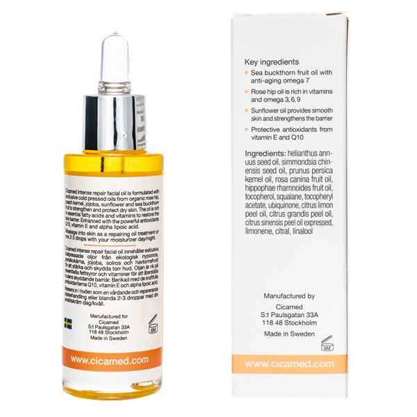 Cicamed Science Intense Repair Facial Oil (Kuva 2 tuotteesta 2)