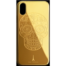 Les Fréres Golden Skull iPhone Case