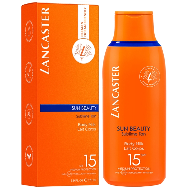 Lancaster SPF15 Sun Beauty Sublime Tan Body Milk (Kuva 2 tuotteesta 5)