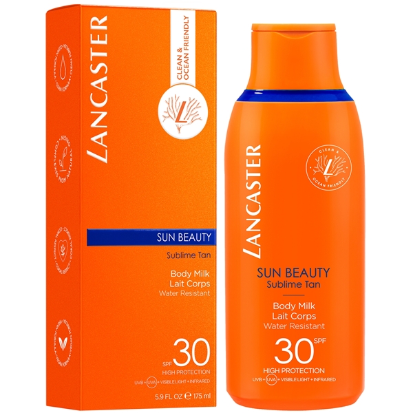 Lancaster SPF30 Sun Beauty Sublime Tan Body Milk (Kuva 2 tuotteesta 5)