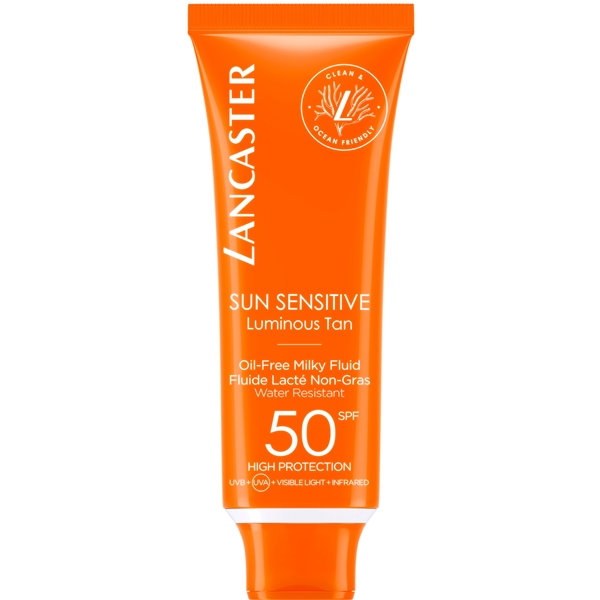 Lancaster SPF50 Sun Sensitive Oil Free Milky Fluid (Kuva 1 tuotteesta 3)