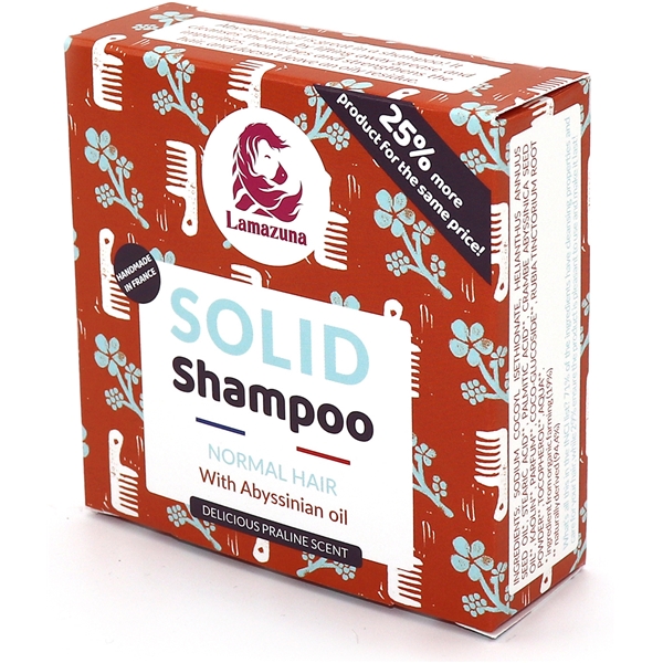 Lamazuna Solid Shampoo Normal Hair Abyssinian Oil (Kuva 1 tuotteesta 3)