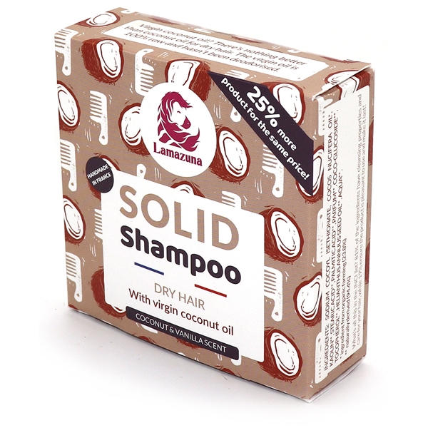 Lamazuna Solid Shampoo Dry Hair w Coconut Oil (Kuva 1 tuotteesta 3)