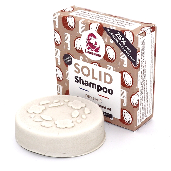 Lamazuna Solid Shampoo Dry Hair w Coconut Oil (Kuva 2 tuotteesta 3)