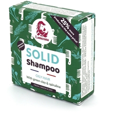 70 gr - Lamazuna Solid Shampoo Oily Hair w Green Clay
