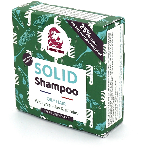 Lamazuna Solid Shampoo Oily Hair w Green Clay (Kuva 1 tuotteesta 3)