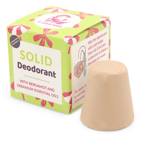 Lamazuna Solid Deodorant w Bergamot & Geranium (Kuva 1 tuotteesta 2)