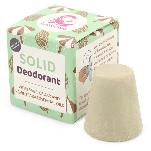 Lamazuna Solid Deodorant Sage, Cedar, Ravintsara (Kuva 1 tuotteesta 2)