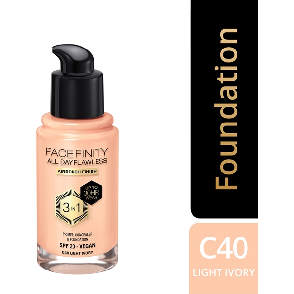 Facefinity All Day Flawless 3 in 1 Foundation (Kuva 2 tuotteesta 7)