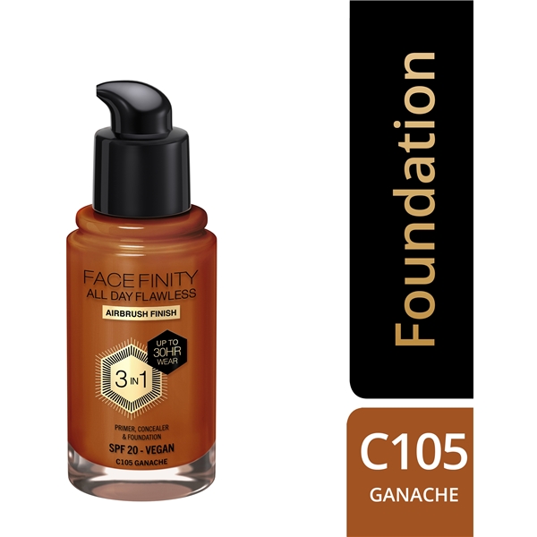 Facefinity All Day Flawless 3 in 1 Foundation (Kuva 2 tuotteesta 7)
