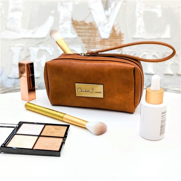 Brown Zircon Casual Makeup Bag (Kuva 7 tuotteesta 7)