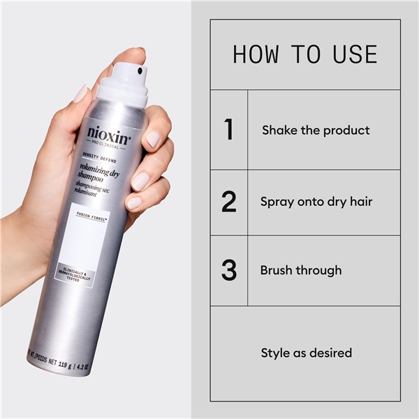 Nioxin Volumizing Dry Shampoo (Kuva 3 tuotteesta 7)