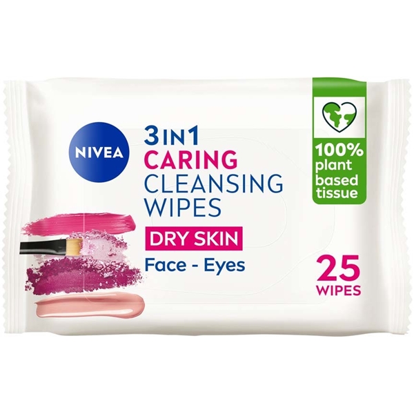 Nivea 3 in 1 Caring Cleansing Wipes (Kuva 1 tuotteesta 6)