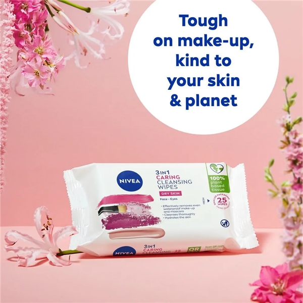 Nivea 3 in 1 Caring Cleansing Wipes (Kuva 2 tuotteesta 6)