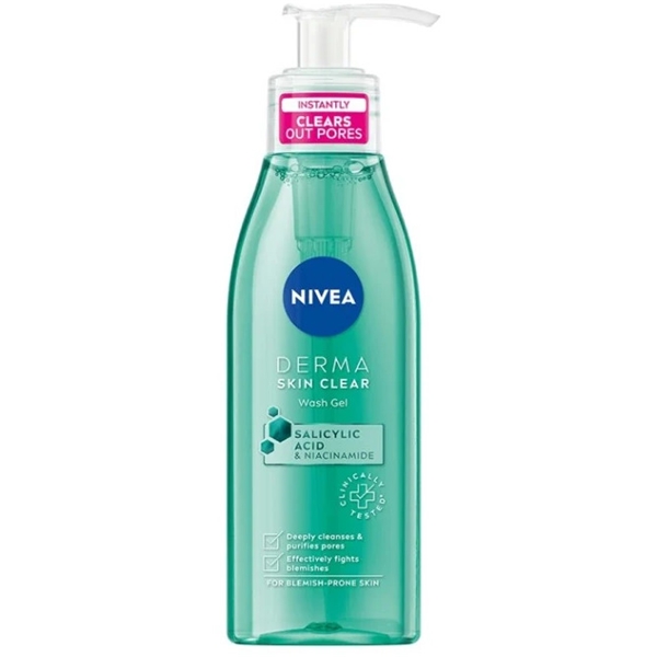 Nivea Derma Skin Clear Wash Gel (Kuva 1 tuotteesta 6)