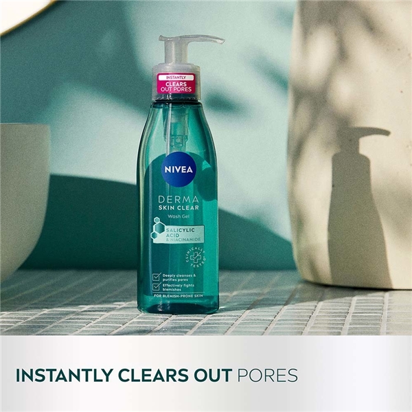 Nivea Derma Skin Clear Wash Gel (Kuva 5 tuotteesta 6)