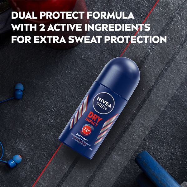 Nivea Men Deo Dry Impact Roll on (Kuva 4 tuotteesta 5)