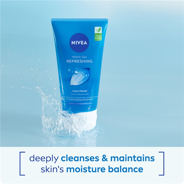 Nivea Refreshing Wash Gel - Normal/Comb Skin (Kuva 2 tuotteesta 5)