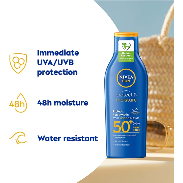 Nivea Sun Protect & Moisture Lotion SPF50+ (Kuva 3 tuotteesta 6)