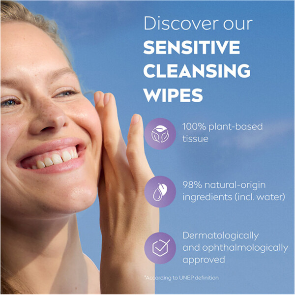 Nivea 3 in 1 Sensitive Cleansing Wipes (Kuva 5 tuotteesta 6)