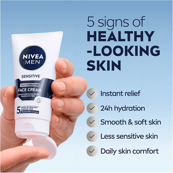 Nivea Men Sensitive Face Cream (Kuva 3 tuotteesta 8)