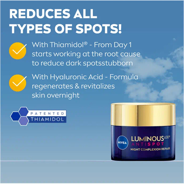 Nivea Luminous630 Anti Dark Spot Night Cream (Kuva 4 tuotteesta 7)