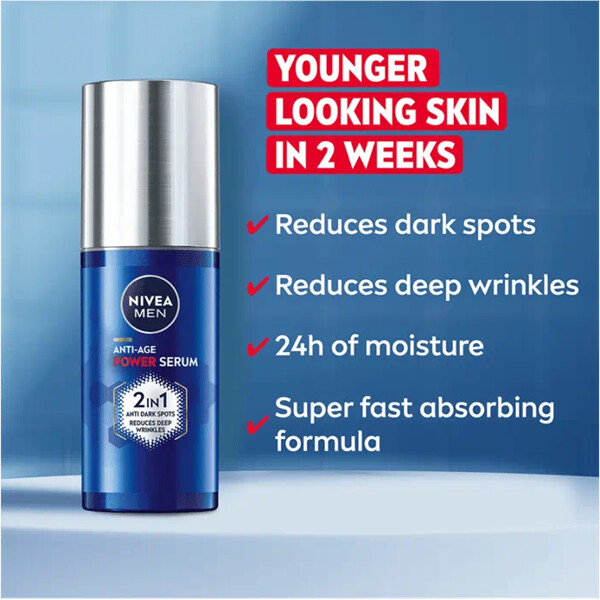 Nivea Men Luminous Anti Age Power 2in1 Serum (Kuva 4 tuotteesta 7)