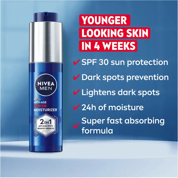 Nivea Men Luminous Anti Age Power Moisturizer (Kuva 4 tuotteesta 7)