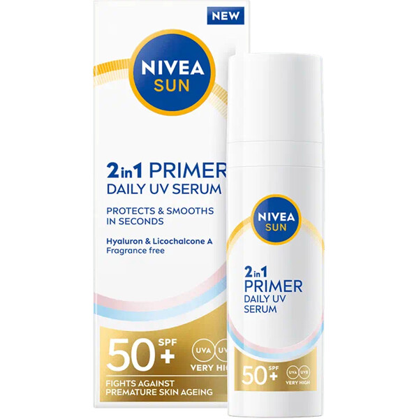 Nivea Sun 2in1 Primer Daily UV Serum Spf 50+ (Kuva 1 tuotteesta 2)