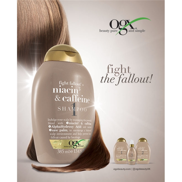 Ogx Niacin & Caffeine Shampoo (Kuva 2 tuotteesta 2)