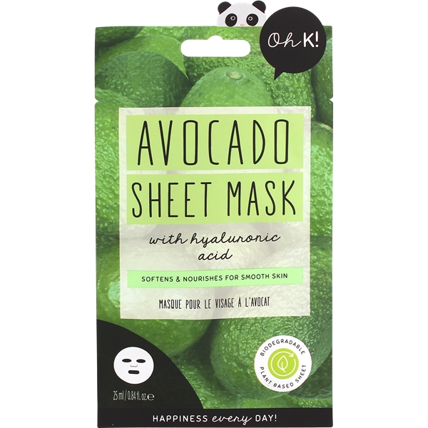 Oh K! Avocado Sheet Mask (Kuva 1 tuotteesta 2)