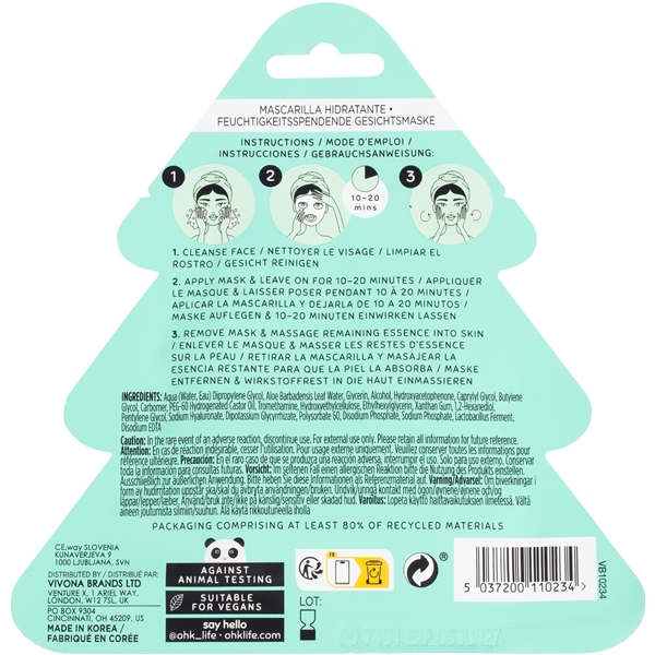 Oh K! Holly Jolly Hydrating Face Mask (Kuva 2 tuotteesta 3)