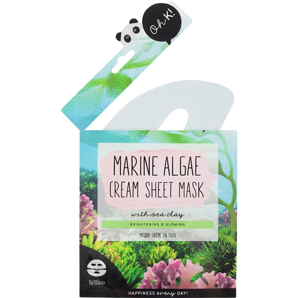 Oh K! Marine Algae Cream Sheet Mask with Sea Clay (Kuva 3 tuotteesta 4)