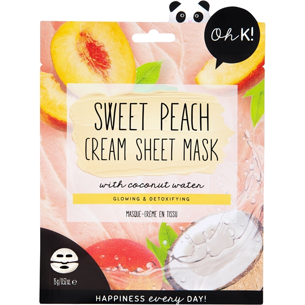 Oh K! Sweet Peach Cream Sheet Mask (Kuva 1 tuotteesta 4)