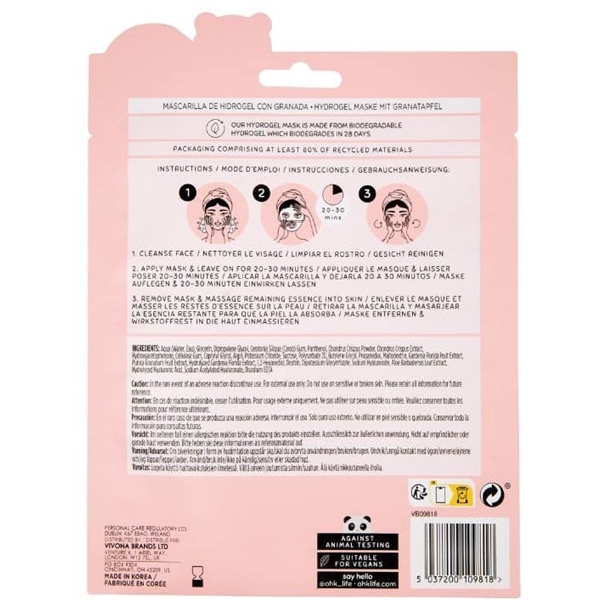 Oh K! Pomegranate Hydrogel Mask (Kuva 3 tuotteesta 3)