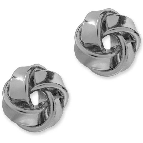 96324-02 PEARLS FOR GIRLS Mini Knot Silver Earring 1 set, PFG Stockholm