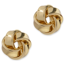 96324-07 PEARLS FOR GIRLS Mini Knot Gold Earring