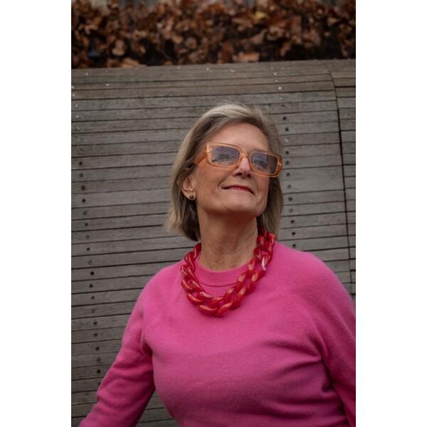84511-12 Chunky Necklace Red (Kuva 3 tuotteesta 4)