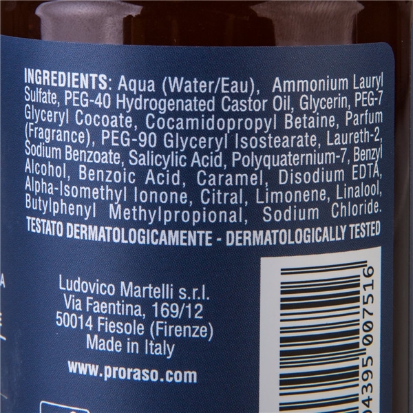 Proraso Beard Shampoo Azur & Lime (Kuva 3 tuotteesta 3)